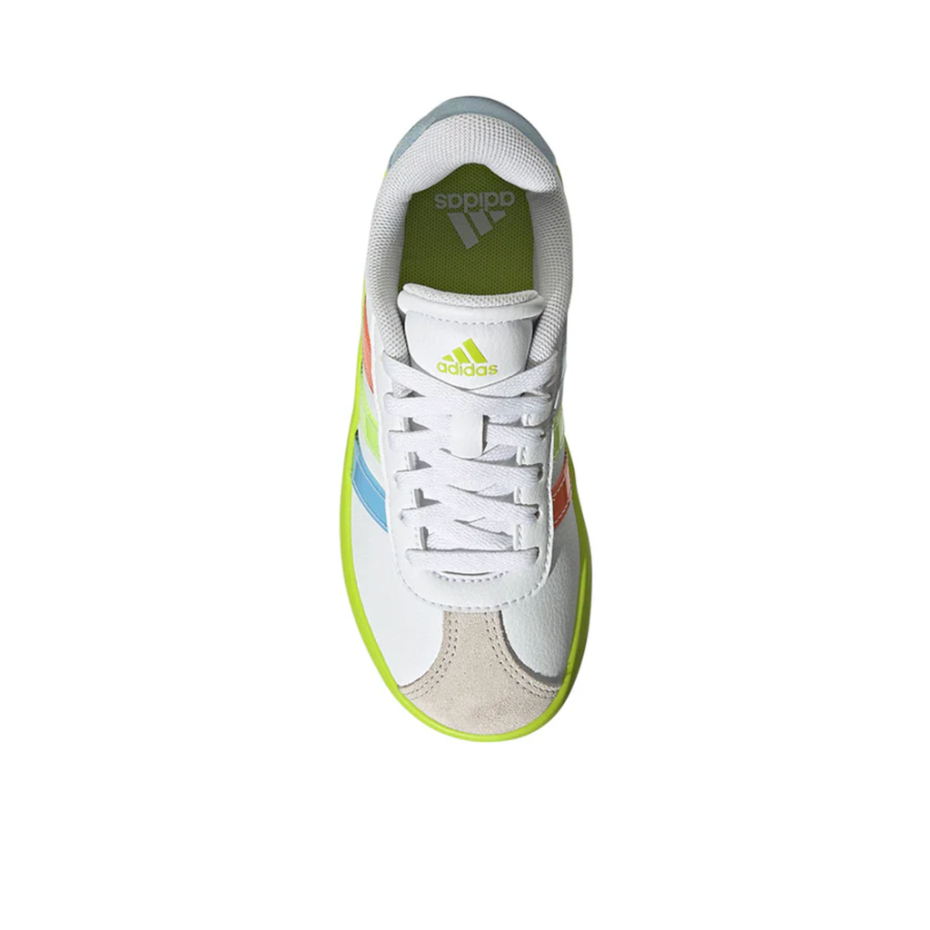 Adidas Kids White VL Court 3.0 Sneakers, JQ7364