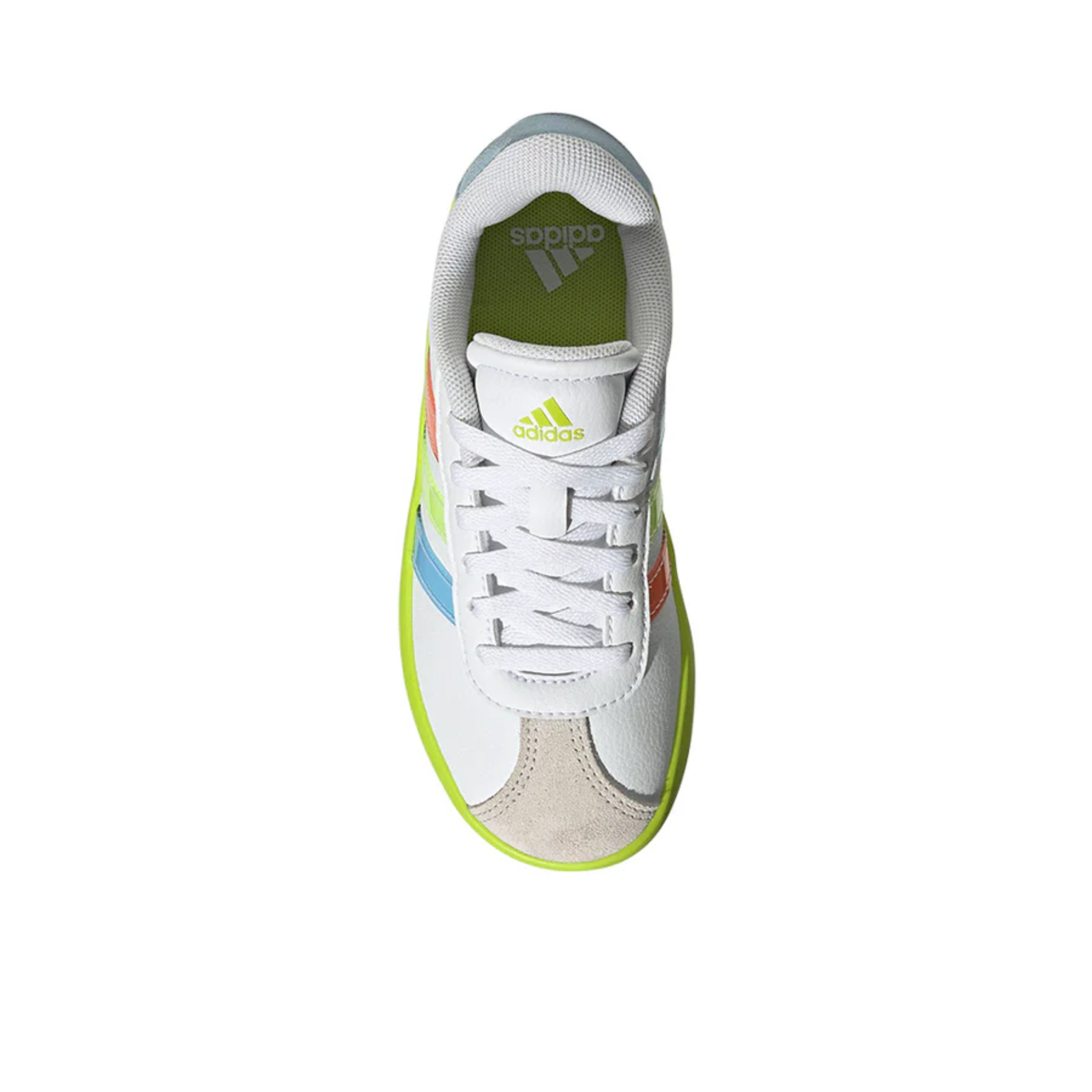 Adidas Kids White VL Court 3.0 Sneakers, JQ7364
