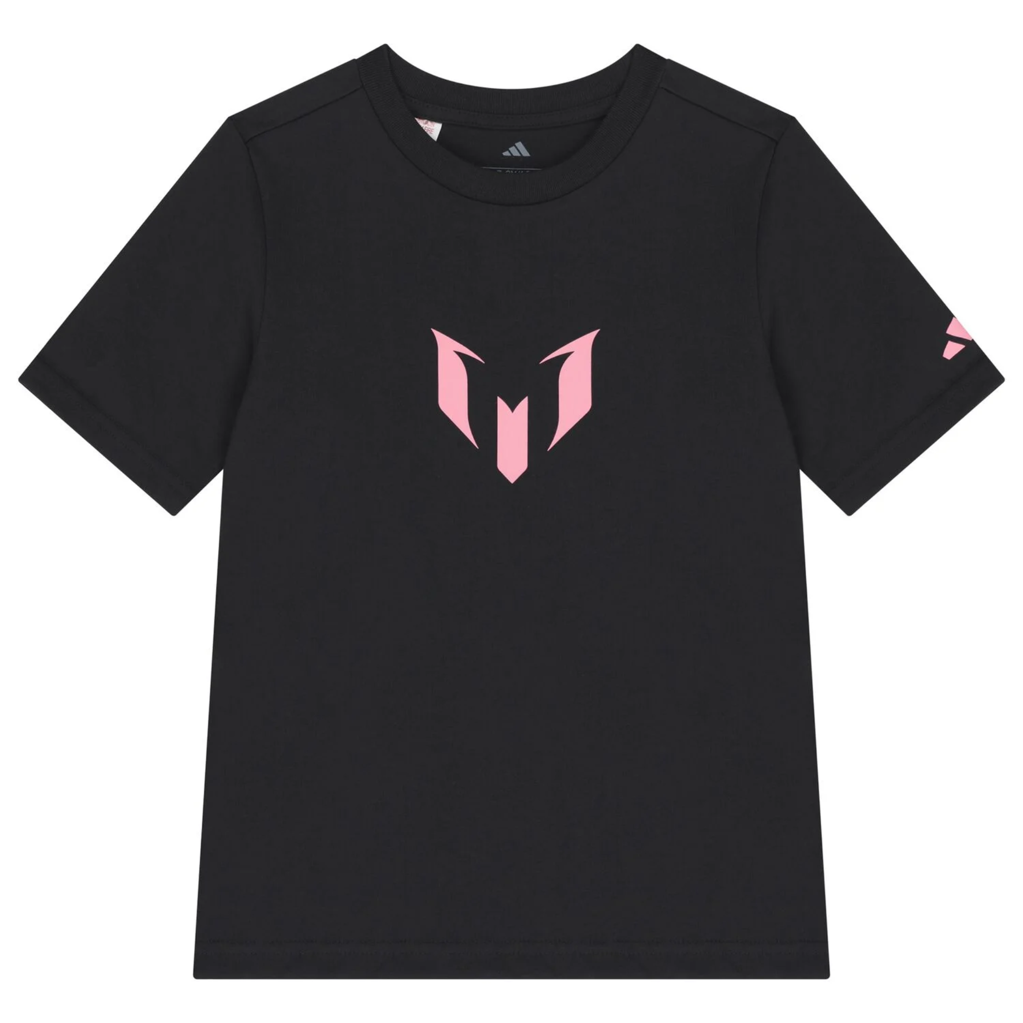 Adidas KidsBlack & Pink Messi Logo T-Shirt, JM8950