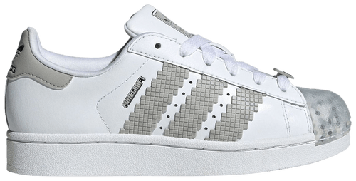 Adidas Kids Superstar II x Minecraft Sneakers, White, JP8082